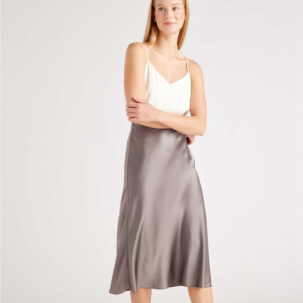 Quince S 100% Washable Silk Skirt
